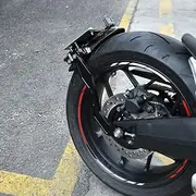 for Honda CB650R CBR650R 2024 2025 Real Carbon Fiber Rear Fender Mudguard Splash Guard License Plate LED Light Tail Tidy