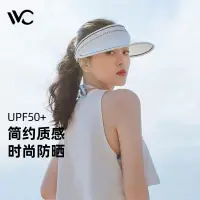 在飛比找蝦皮購物優惠-【精品熱銷】韓國VVC防曬帽子女新款百搭遮陽帽防紫外綫運動戶