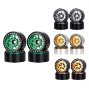 4Pack 1/10 RC Car 4 Colors Aluminum Wheel Rims For Axial SCX10 90046 TRX4 D90
