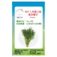 在飛比找momo購物網優惠-【蔬菜工坊】F07-1.月香小茴香菜種子22克-約13000