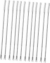 Housoutil 12pcs Lobster Forks Seafood Tools Nut Cracker Nut Picker Fruits Fork Walnut Clip Crab Leg Cracker Kitchen Gadgets for Home Restaurant Kitchen