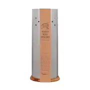Eco Basics Stainless Steel Toilet/Bathroom Roll/Tissue Holder Storage Silver