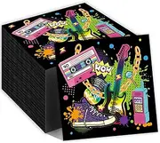 40Pcs Hip Hop Party Napkins Hip Hop Theme Party Paper Napkins Disposable Party Napkins Set Hip Hop Paper Luncheon Napkins Hip Hop Theme Party Supplies