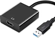 YIAJIA USB to HDMI Adapter for Monitor Windows 7/8/8.1/10/11/XP, USB 3.0/2.0 Multi-Monitor Cable for PC Laptop Projector HDTV -1