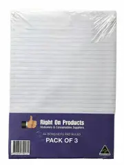 NOTEPAD Ruled Writing School Office Note Pad Memo Book Writing Pads A4
