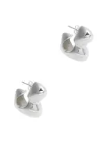 Agmes X Simone Bodmer-Turner Bubble Sterling Silver Hoop Earrings ONE SIZE