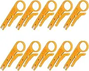 Mini Wire Stripper 10pcs Network Wire Stripper Punch Down Cutter for Network Wire Cable, RJ45/Cat5/CAT-6 Data Cable, Telephone Cable and Computer UTP Cable