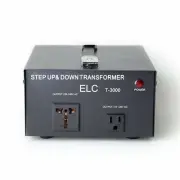 ELC T-3000 Watt Voltage Converter Transformer Step Up/Down 110v to 220v to 110v