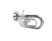 India Musical Instrument Euphonium Band Orchestra with Bag (Silver)