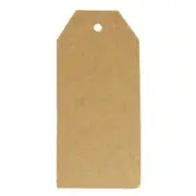 Wrapables 20 Gift Tags/Kraft Hang Tags with Free Cut Strings for Gifts, Crafts &
