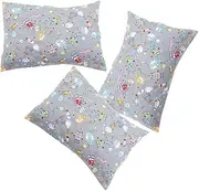 VICASKY Toddler Pillowcases 3 Pack of Soft Cotton Pillow Covers Robot Design for Bed