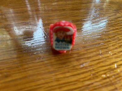 BUSTER BROWN Stop / Go Red Color Lenticular Flicker Ring