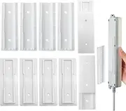 6 Pack Power Strip Holder, Self Adhesive Fixator Wall Mount Plug-in Socket Fixer Bracket Stand Surge Protector Punch Free for Remote Control Router Desk Computer Office Cable Management, Rectangle