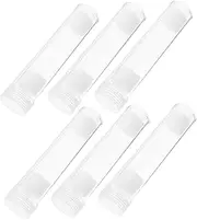 GARIOUANS 6pcs Airtight Plastic Holder for Quarter Coins 19 Mm Clear Coin Storage Tube Solution for Coin Collectors and Businesses