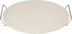 D2085 Napoli round Pizza Stone with Rack, Natural, Chrome
