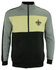 OuterStuff NFL Youth Performance Full Zip Stripe Jacket , New Orleans Saints