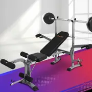 Multi Station Weight Bench Press Black