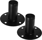 Angoily 2pcs Speaker Base Sound Bar Audio Rack Speaker Mount Speaker Wire Studio Monitor Speakers Wall Mounted Speakers Sound Speaker Computer Speakers Aluminum Alloy Speaker Bracket Black