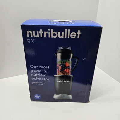 NutriBullet Rx Black Blender (N17-1001) - Stainless Steel Blade - 1700W Dmgd Box
