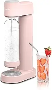 [Philips] Sparkling Water Maker Soda Maker Soda Streaming Machine for Carbonating with 1L Carbonating Bottle, Seltzer Fizzy Water Maker, Compatible with Any Screw-in 60L CO2 Carbonator(NOT Included)