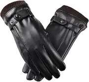 [BESPORTBLE] Warm Touch Screen Women's Gloves Ski Climbing Pu Leather Riding Gloves Windproof Water Resistant for Winter