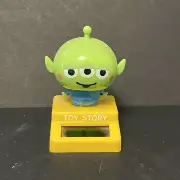 Solar Powered Dancing Bobble Head Toy - Cute Little Green Alien Toy Story Yellow