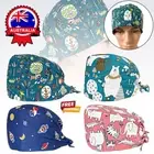 Cotton Surgical Scrub Cap Hat Unisex Doctor Nurses Head Cover with Back-Tie HaHA