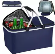 Thermal Picnic Camping Basket Raltek shades of blue 18.5l Folding Thermal Bag