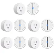 Wireless Remote Control Outlet Plug Expandable Light Switch 500 FT White 5 Packs
