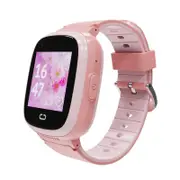 Catzon 4G Smart Watch with GPS Tracker LBS WiFi Multifunctional Watch for Kids-Pink