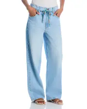 Mother The Shoelace Fun Dip Nerdy High Rise Jeans in Whipped