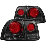 ANZO Tail Lights Black for Honda Accord | 221039 (for: Honda)