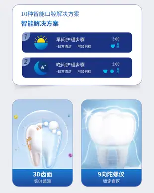 適用歐樂B成人電動牙刷 IO9小圓頭云感刷專業版 彩屏多模式高性能