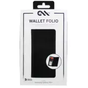 Case-Mate Leather Folio Wallet Cover For Samsung Galaxy S10 Plus - Black