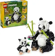 LEGO Creator 3in1 Wild Animals: Panda Family Toy for 8+ Year Old Girls & Boys, Nature Kit Rebuilds into Penguin Animal Figures or Orca Whales, Creative Kids' Toy Building Set 31165