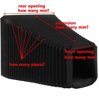 Muliticolor Custom Camera Bellows For 5x7 DIY Kodak Deardorff Wista Large Format