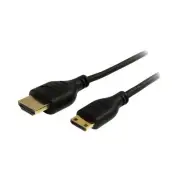 Startech HDMIACMM6S 6 FT HIGH SPEED MINI HDMI TO HDMI CABLE WITH ETHERNET; 4K (3