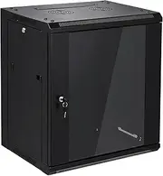 12U Wall Mount Server Cabinet Network Rack Enclosure Locking Glass Door by NETECABLE