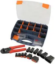 Aeroflow Weathertight Dtm Connector Kitdeutsch Dtm Style Black - AF49-9100-KIT