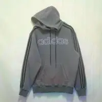 在飛比找蝦皮購物優惠-三件7折🎊 Adidas 帽T 大學T 老T 長袖 淺灰 極