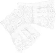 [Tofficu] 1 Pair Lace Cuff Lace Gloves Fingerless Lace Wrist Gloves Women Fingerless Bridal Gloves Hand Wrist Dress Accessories for Women Fingerless Wrist Fingerless Gloves