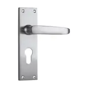 0977E Door Lever Balmoral Euro Pair Satin Chrome H156xW42xP46mm