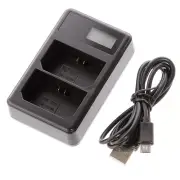 FZ100 LCD USB Dual Battery Charger for Sony ILCE-9 A9 7RM3 A7R3 A7RIII Camera