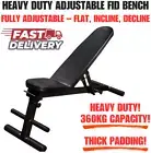 Heavy Duty Adjustable Multi-Function Incline Decline Flat FID Bench Home Gym