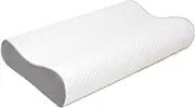Clowii Contour Memory Foam Pillow, Neck Pillows for Sleeping, Cervical Pillow for for Neck Pain, Orthopedic Contour Pillow Support for Back, Stomach, Side Sleepers (Contour Pillow)