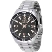 Invicta 46667 Men's Pro Diver Quartz Silver Case Black Dial Watch