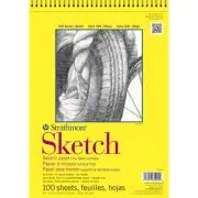 Strathmore 300 Series Sketch Pad, 14 x 17 Inches, 50 lb, 100 Sheets