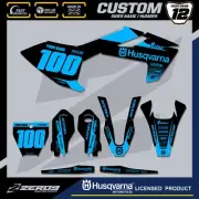 HUSQVARNA 85 MOTOCROSS GRAPHICS CUSTOM MX GRAPHICS KIT TC 85 BLOK BLK/BLU