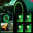4x Car Auto Wheel Light Tyre Tire Air Valve Stem LED Lamp Caps Cover Accessories