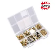 200PCS Practical Heavy Duty Premium Rustproof Picture Hangers Picture Hooks Wall